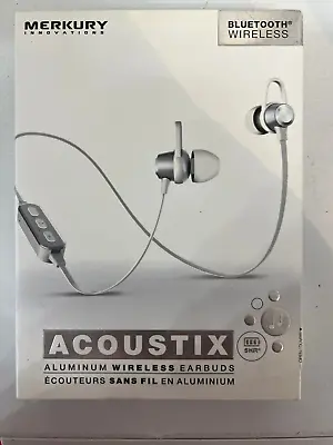 Merkury: Innovations Aluminum Acoustix Aluminum Wireless Earbuds Mic-btee42-976 • $20.99