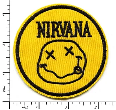 30 Pcs Embroidered Iron On Patches NIRVANA Music Band Round 3.15 X3.15  AP056rC3 • $21.98