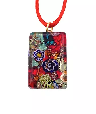 Murano Glass Pendant Murano Glass Jewellery Handmade Glass Pendant 3cm X 2cm • £26.95