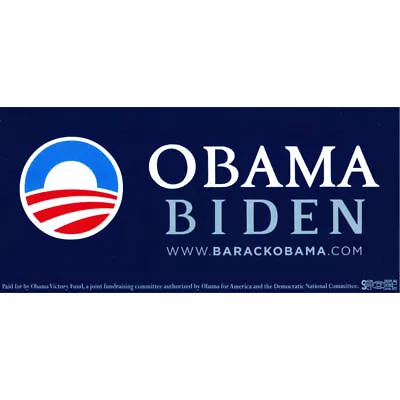 Barack Obama Joe Biden Official DNC For President Bumper Sticker Decal • $5.99