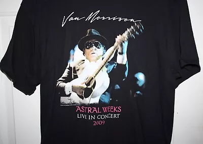 Van Morrison 2009 Astral Weeks Tour T-Shirt Large Original Concert Tee • $19.70