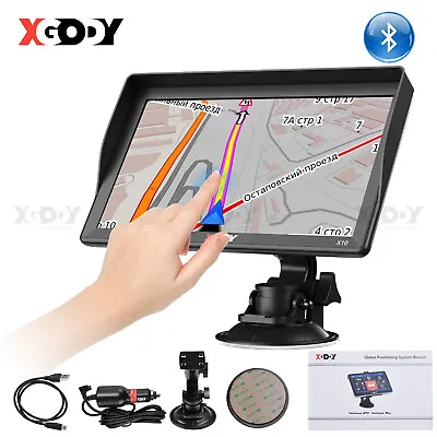 XGODY 9 Inch Car Truck GPS Navigation Sat Navi Free AU Map Bluetooth (Optional) • $125.99