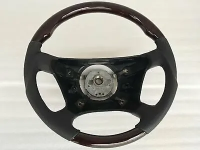 1996 1997 98 Mercedes W210 E Class Steering Wheel Walnut BK Leather B4 Facelift • $389