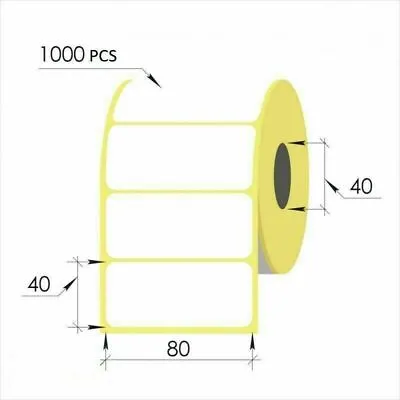  Large 80 X 40mm Self Adhesive Sticky Labels Address Thermal White Printer • £2.99