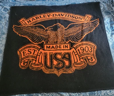 $39.90 • Buy Vintage Harley Davidson Made In USA Biederlack Throw Blanket