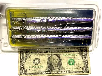 3 Count 6  CASTAIC STRIPER REAL EELS MUSKY SWIMBAIT Lures Baits Bass Fishing • $3