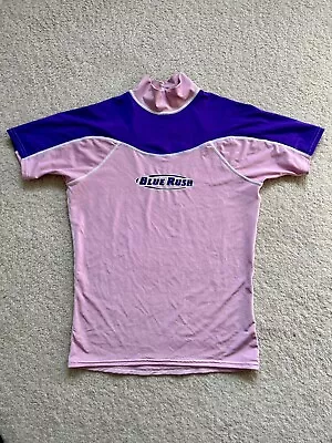 £7 • Buy Blue Rush Pink UV Protection Swim Top - VGC