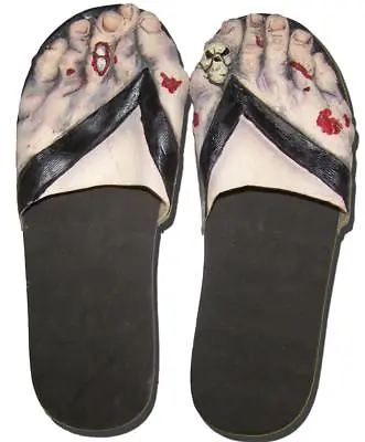 MEDIUM CREEPY ZOMBIE FEET  Sandals Costume Big Foot Shoes MONSTERS Slippers NEW • $9.99