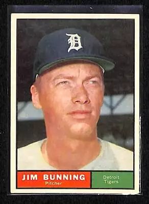 1961 Topps #490 Jim Bunning NM/MT+ Sharp Card! • $19.99