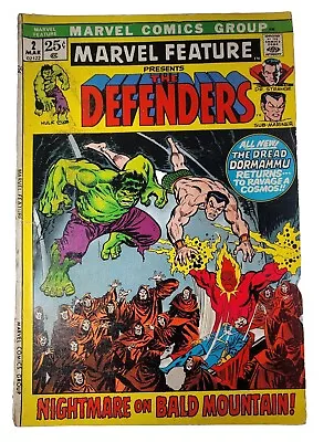 Marvel Feature #2 1972 2nd Appearance Of The Defenders Many Photos LOOK  • $14.99