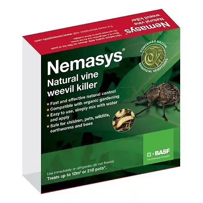 Nemasys Nematodes Vine Weevil Killer (Treats 12 Sq.m) Non Harmful Pet Friendly • £14.99