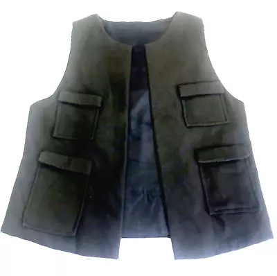 Hunting Shooting Vest Unisex Men Women 36  - 42  Chest Sleeveless Black Handmade • $9.99