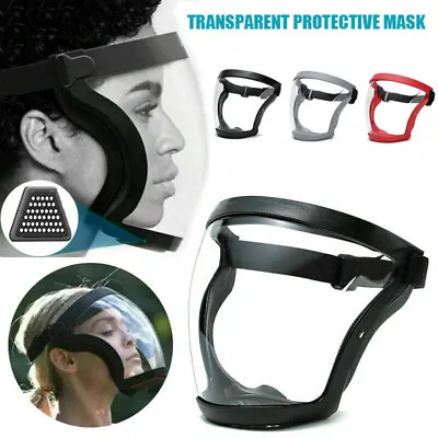 Safety Full Face Super Protective Mask Anti-fog Transparent Full Face Head Cover • $8.99