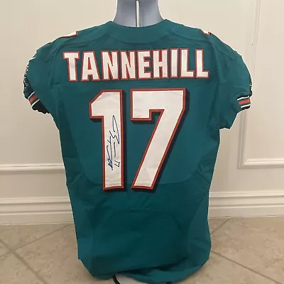 Ryan Tannehill Miami Dolphins Team Issued Jersey Signed NFL Auctions PSA Cert • $250