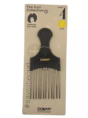 (2 Pack) Conair The Curl Collective Metal Hair Pick Black • $10.88