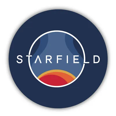 Starfield Video Game Logo Round Shaped Vinyl Decal Sticker • $12.99