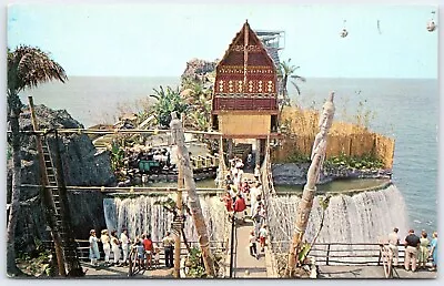 Postcard Santa Monica CA South Sea Island Pacific Ocean Park Tiki Theme B08 • $7.99