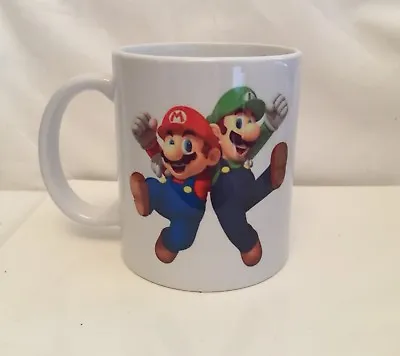 Personalised Mario & Luigi Mug Any Name Or Text Gift • £8.90