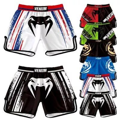 MMA Fight Shorts Boxing Quick Drying Short Muay Thai Training Sports Shorts • $18.98