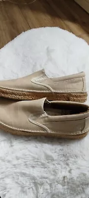 Sperry Top Sider Boat Deck Shoes Espadrilles Ivory Slip On Mens 11 M  • £13.99