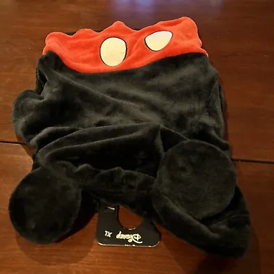 New Disney Mickey Mouse Dog Costume Outfit Plush Soft With Hood XL • $24.95