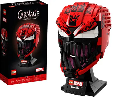 Lego MARVEL Helmet # 76199 Carnage (Sealed) NEW / Rare Release 2022 Scarce Find • $119.95