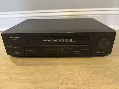 Sharp VC-A410 VCR 4-Head Super Picture 19 Micron Head S-Vhs No Remote Working • $49