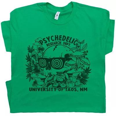 Psychedelic Research T Shirt Mushrooms Shirt LSD Peyote Toad Trippy Graphic Tee  • $19.99