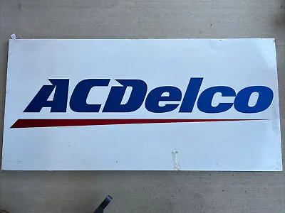 $350 • Buy ACDELCO Metal Dealer Sign 70”x34” - NOS With Plastic Still On Sign