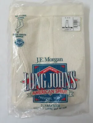 J.E. Morgan Vintage Thermal Drawer Bottoms Long Johns XL 42-44 USA Made • $12.50