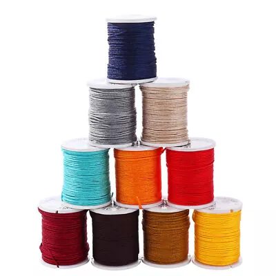 £9.12 • Buy 10 Rolls Nylon Cord Bracelet String Chinese Knotting Cord