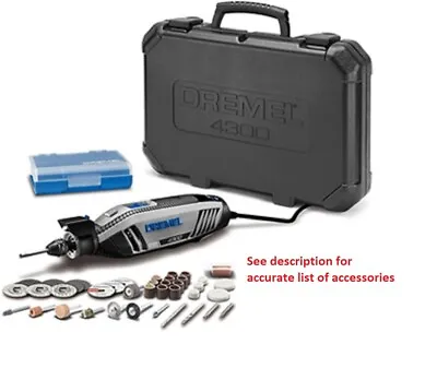 Dremel 4300-DR-RT Variable Speed Rotary Multi-Tool With Accessory Kit CASE 4300 • $89.99