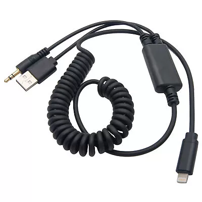 £17.95 • Buy Fit BMW/MINI Y Lightning USB To AUX Adaptor Lead Cable For Ipod Iphone 5 6 7 8 X