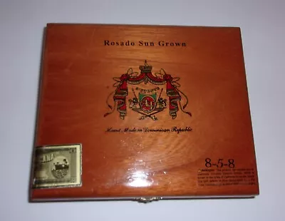 Rosado Sun Grown 8-5-8 Wooden Cigar Box  • $7.99