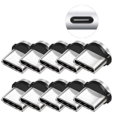 10PC/SET Round Magnetic Cable Plug 8 Pin Type-C Plugs Fast Charging Phone MagnP2 • $2.90