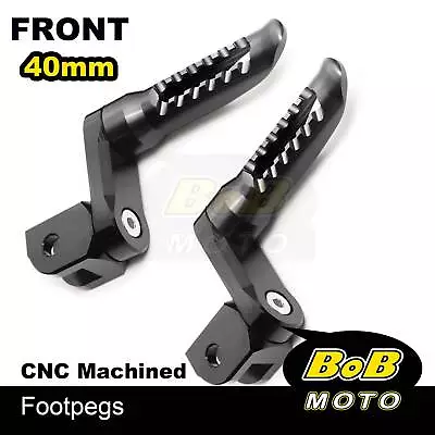 BOB 40mm Lower Rider Footpegs BLACK For Vmax 1700 09 10 11 12 13 14 15 16 17 • $55.45