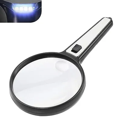 Magnifying Glass With Light 10X 20X High Magnification Large Handheld Magnifie • $15.98