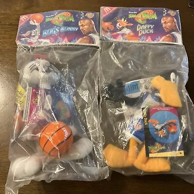 Space Jam 1996 Plush McDonalds Promo Lot (2) Bugs Bunny Daffy Duck • $13.99