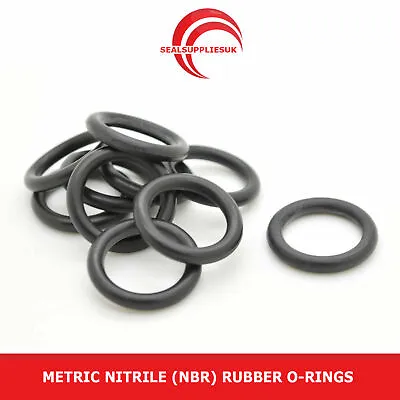 Metric Nitrile Rubber NBR O Ring Seals 3mm Cross Section 45mm-65mm ID -UK SUPP • £12.34