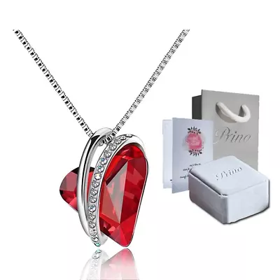  Sparkling Heart Birthstone Necklace: A Timeless Gift For Every Special Moment!  • $29.24