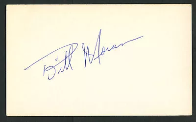 Bill Moran Signed Autograph Auto 3x5 Index Card Baseball Player 8100-00 • $12.99