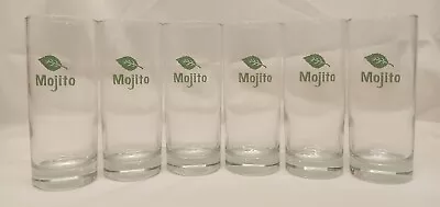 Libby 6 Pc. Mojito Glasses Green Mint Leaf Bar Set • $30