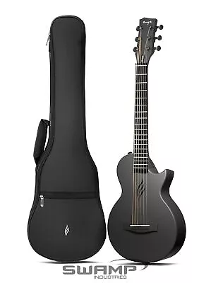 Enya Nova Go Mini Carbon Fibre Acoustic Guitar 3 Colours With Gig Bag - Black • $159.99