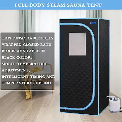 US 2000W Larger Personal Steam Suana Tent In-Home Detox Spa Therapy Heated Sauna • $239.99