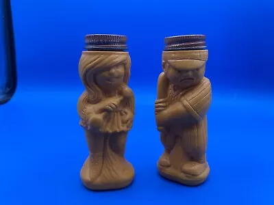 2 Vintage Domino's Sugar N Cinnamon Shaker Baseball Player And Baton Girl. (B1) • $15.99