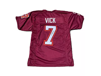 Michael Vick Signed Virginia Tech Hokies (Home Maroon) Jersey JSA • $324.99