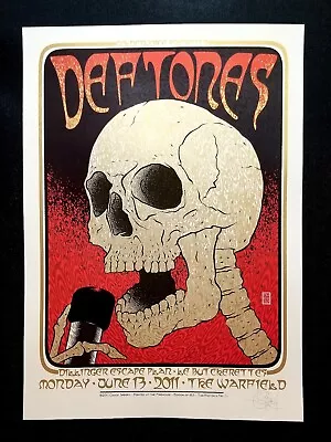 $925 • Buy Chuck Sperry Deftones & Dillinger Escape Plan Concert Poster 6.13.2011