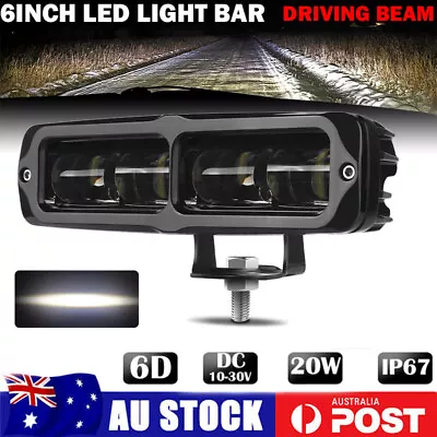 6 Inch LED Work Light Bar Driving Reverse Fog Lamp Offroad SUV 4WD 4x4 6D Lens • $24.68