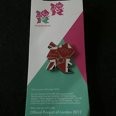 Official Licensed London 2012 Olympic Games Union Jack Logo Pin • $7.99