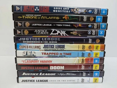 $35 • Buy DC Universe Justice League Animated DVD Movie X 11 Bulk Lot - Region 4